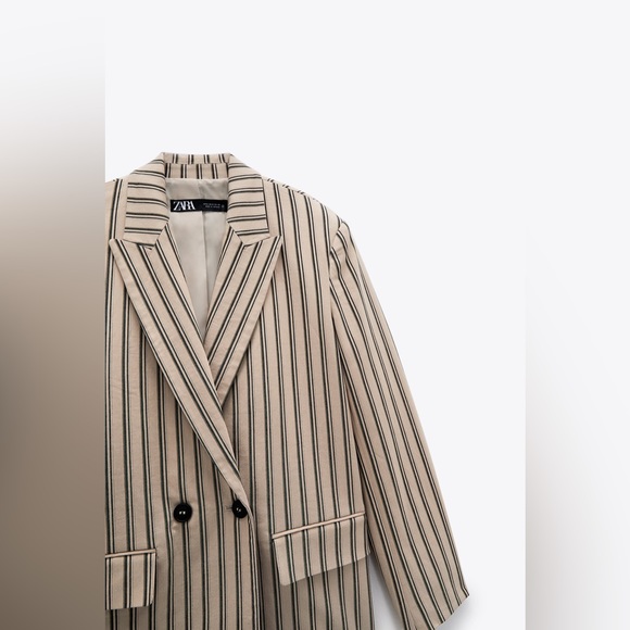 ZARA ~ OVERSIZED DOUBLE BREASTED JACKET ✨ Bloggers Favorite - Picture 7 of 10